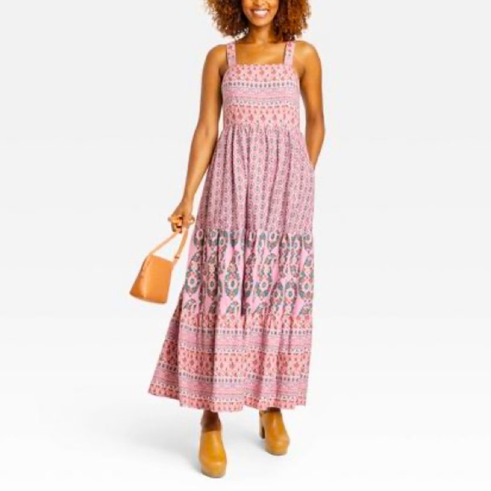 Knox Rose™ Sleeveless A-Line Dress - Pink Floral